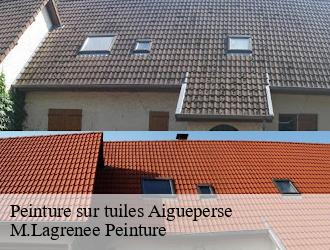 Peinture sur tuiles aigueperse-69790 M.Lagrenee Peinture