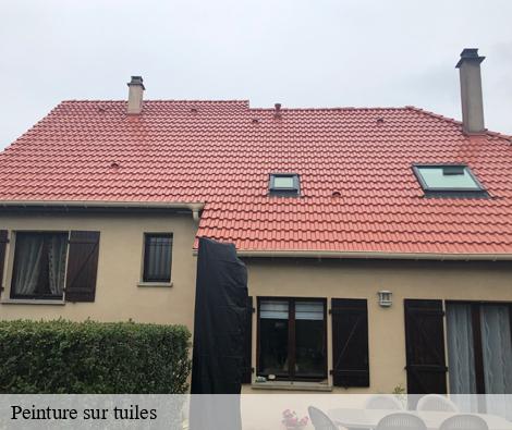Peinture sur tuiles alix-69380 M.Lagrenee Peinture