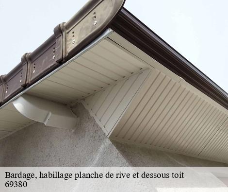 Bardage, habillage planche de rive et dessous toit lissieu-69380 M.Lagrenee Peinture