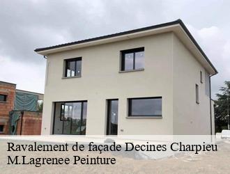 Ravalement de façade decines-charpieu-69150 M.Lagrenee Peinture