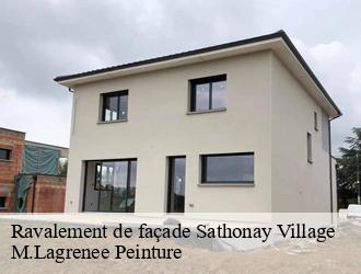 Ravalement de façade sathonay-village-69580 M.Lagrenee Peinture